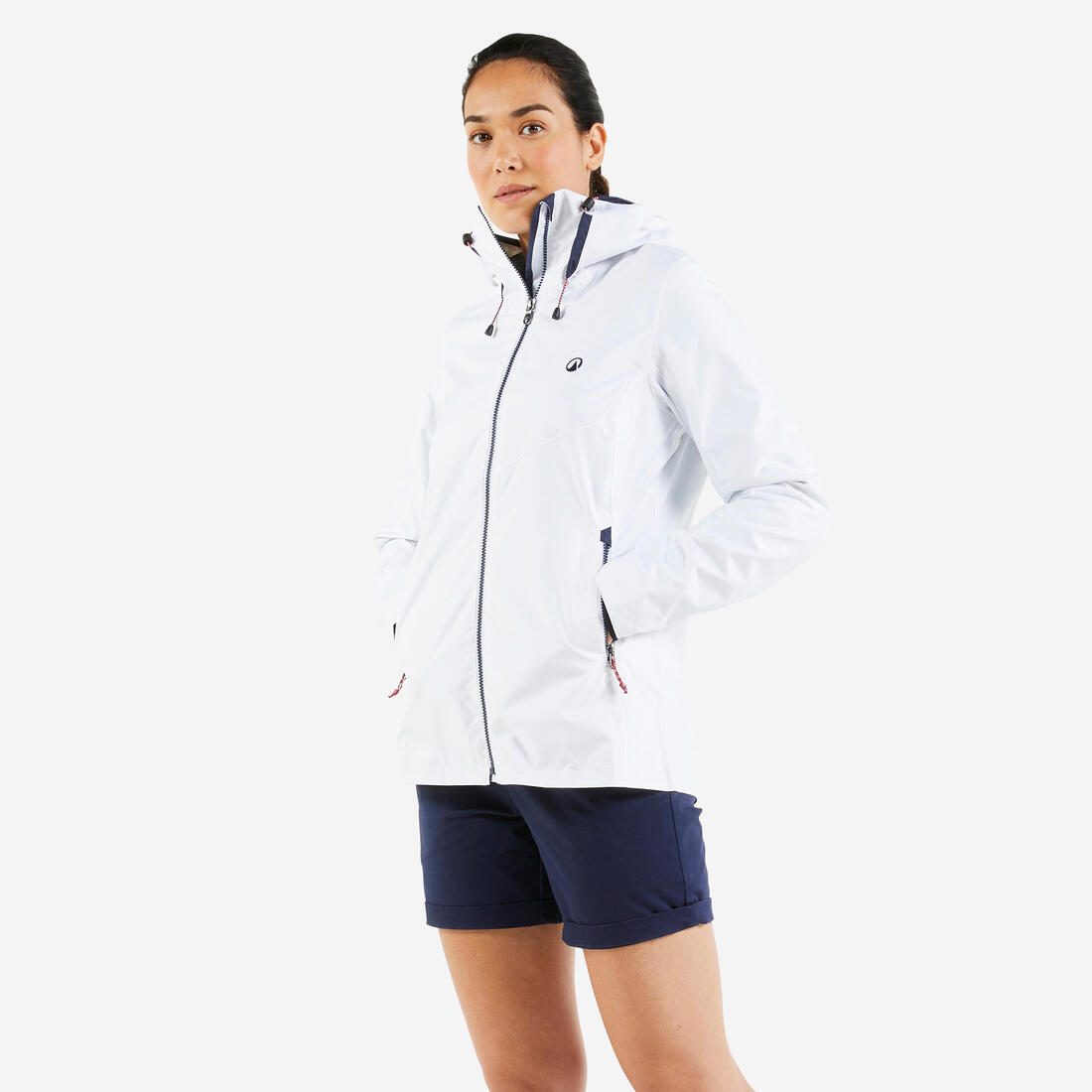 Veste imperméable de voile - veste de pluie sailing 100 femme