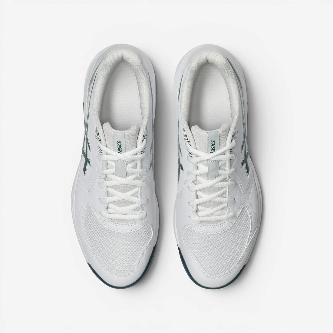 Chaussures de tennis terre battue homme, Asics Gel Dedicate 9 blanc