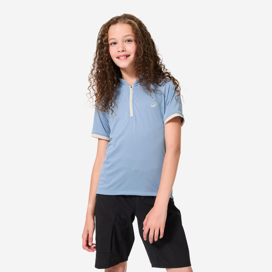Maillot manches courtes vélo enfant 7-11 ans, 500