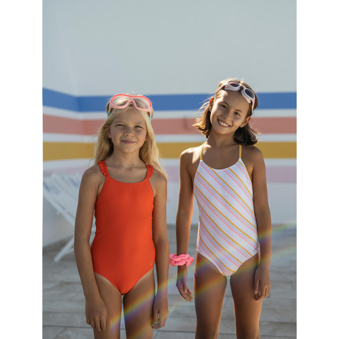 Maillot de bain de natation 1 pièce fille lila cobe