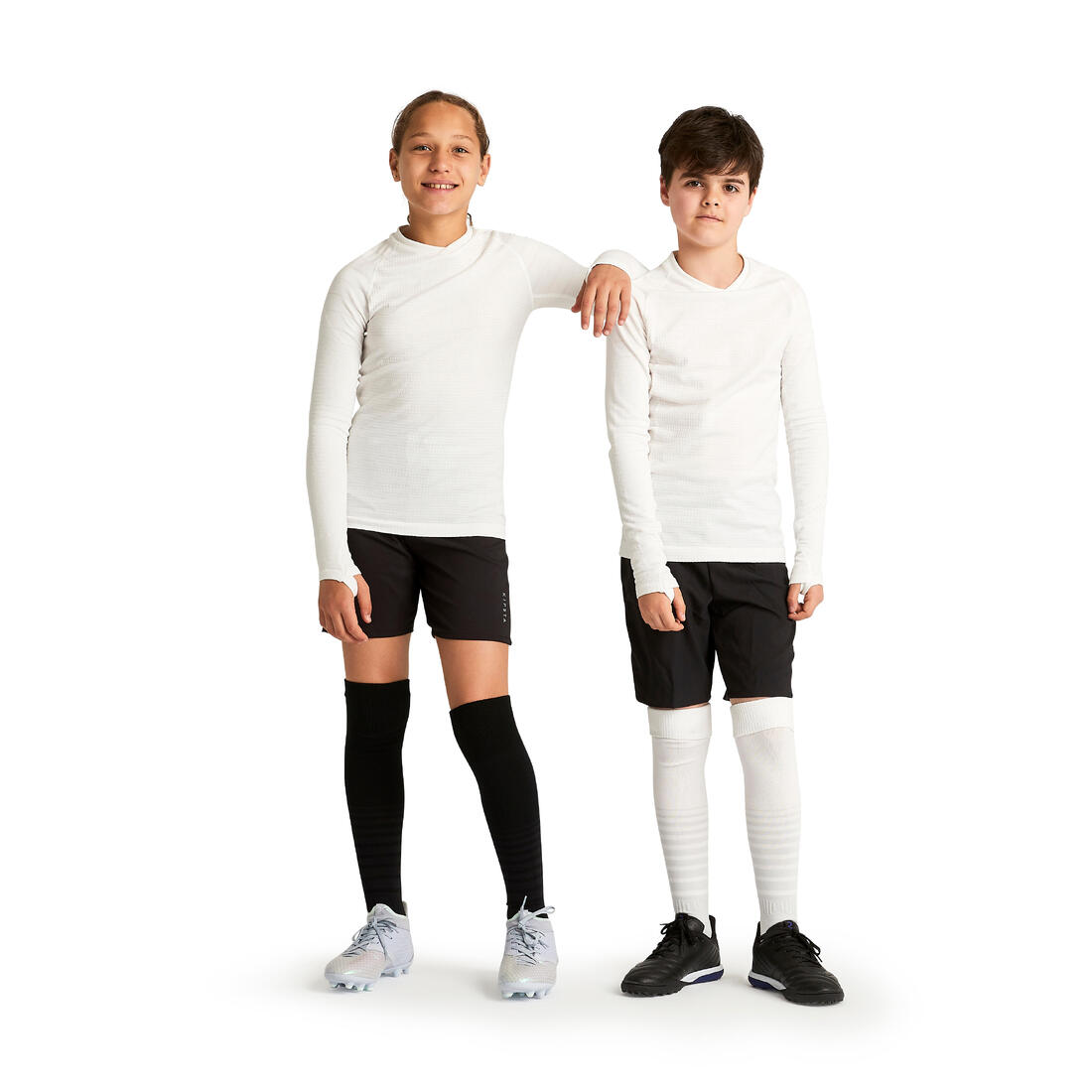 Chaussettes de football rayée enfant viralto club jr marine