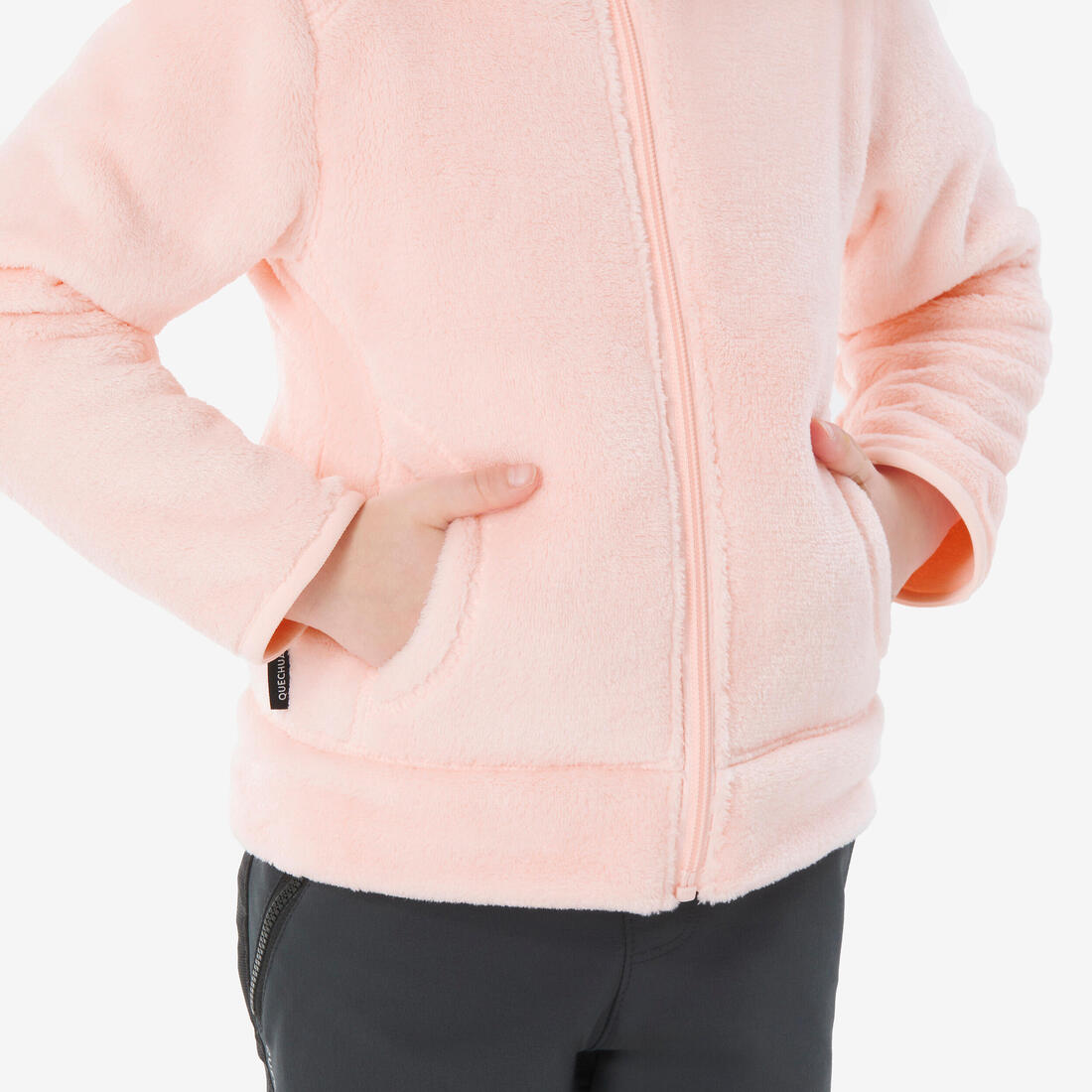 Veste polaire chaude de randonnée enfant 2-6 ans, NH500 zip