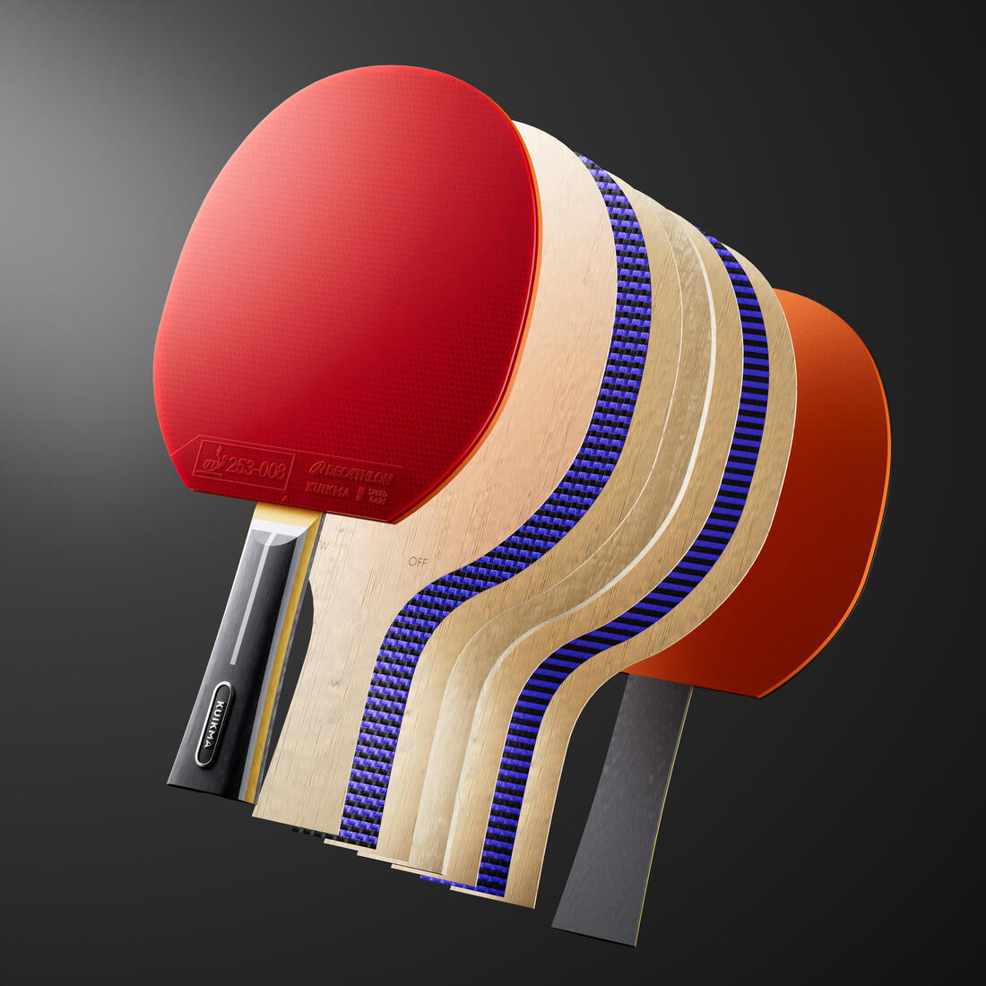 Raquette de tennis de table TTR 960 speed ALC 8* ITTF club