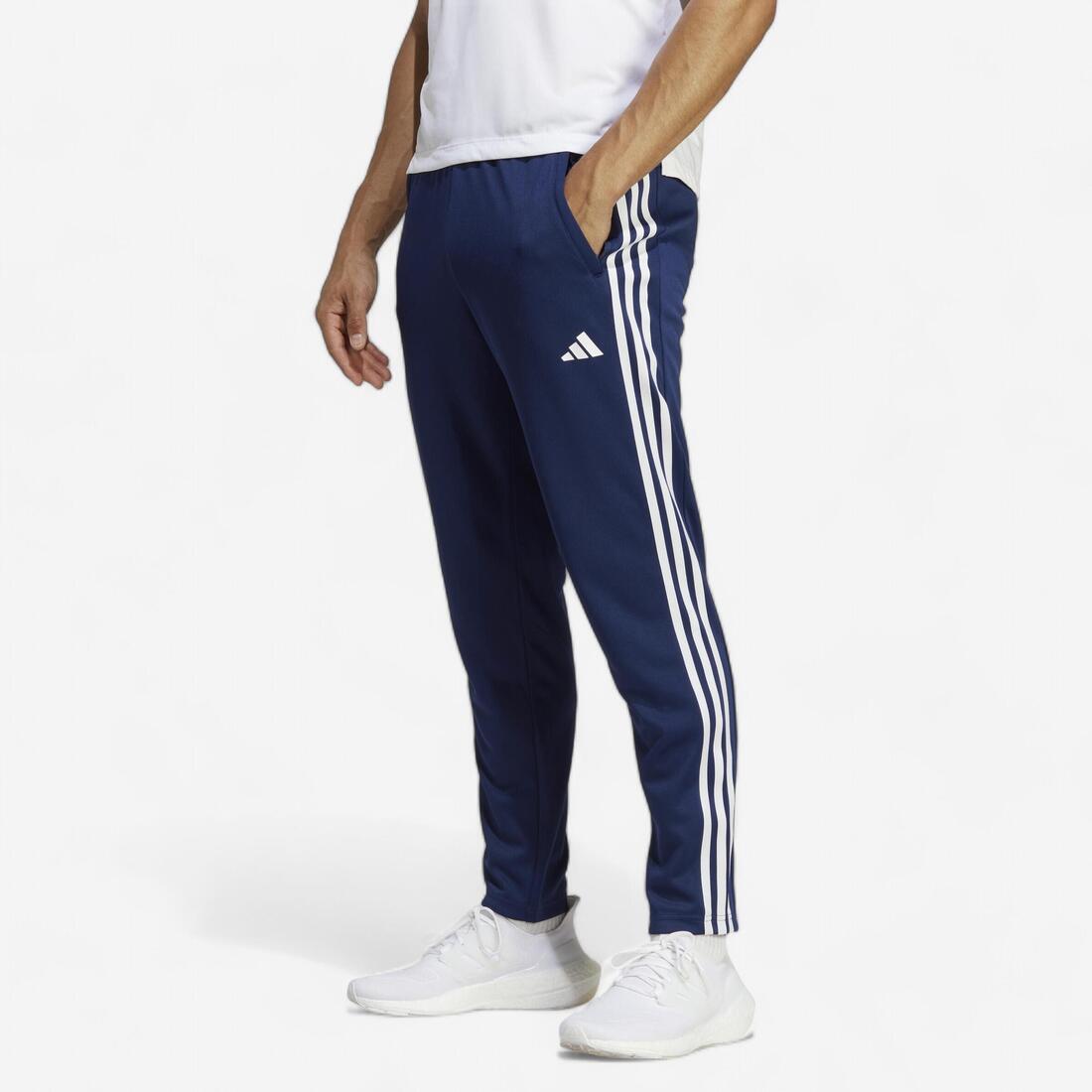 PANTALON JOGGING DE FITNESS CARDIO ADIDAS HOMME BLEU