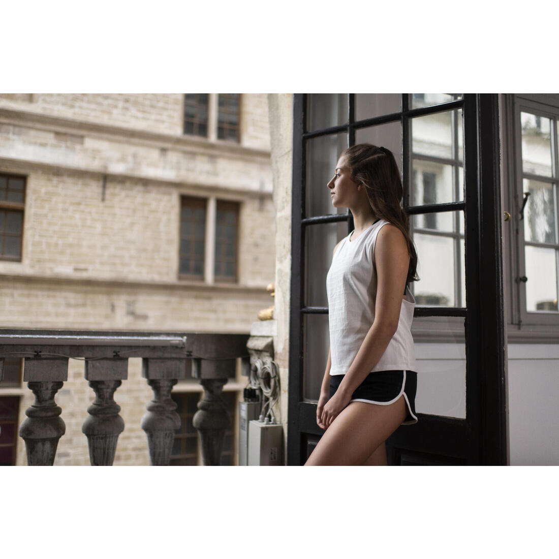 Short danse moderne taille haute - Femme - Noir