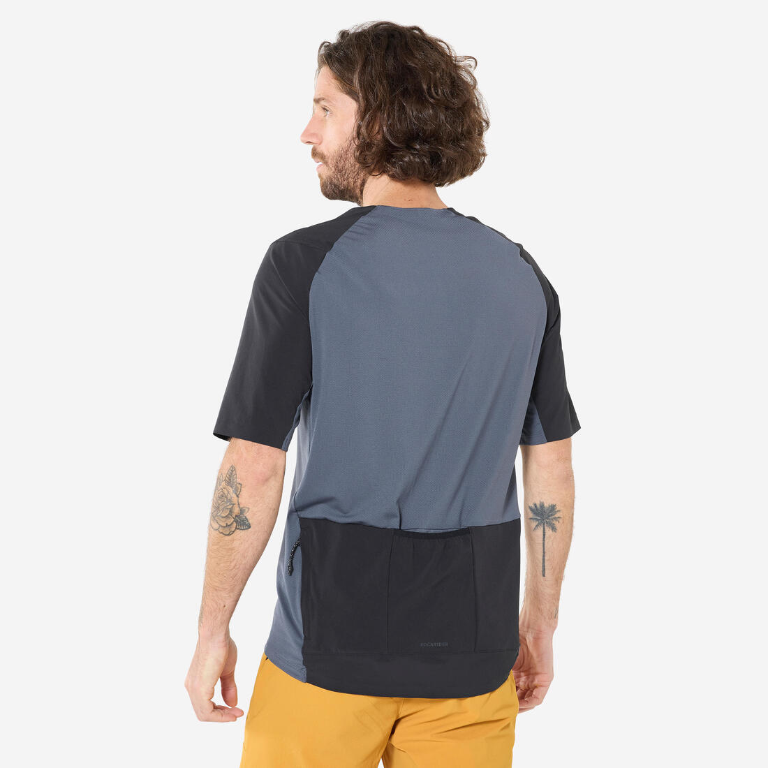 Maillot VTT manches courtes respirant homme cargo, 500