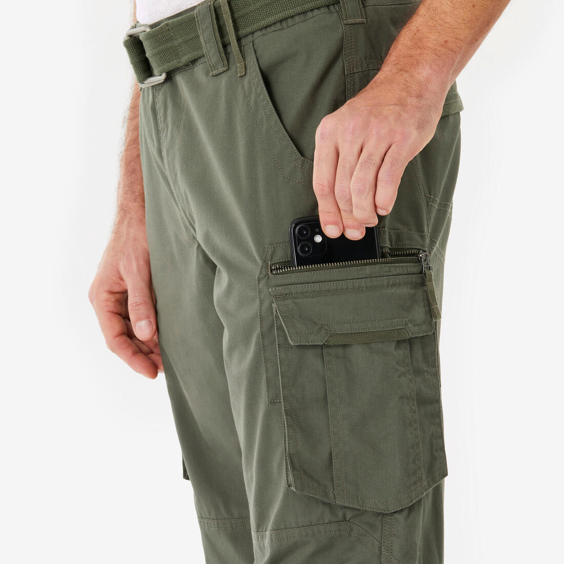 Pantalon cargo de trek voyage - travel 500 homme