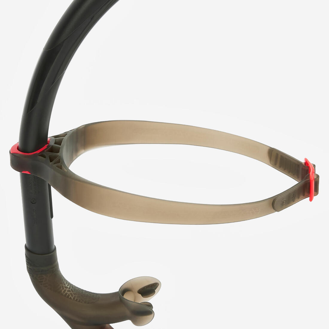 Tuba frontal de natation M/L - noir rouge