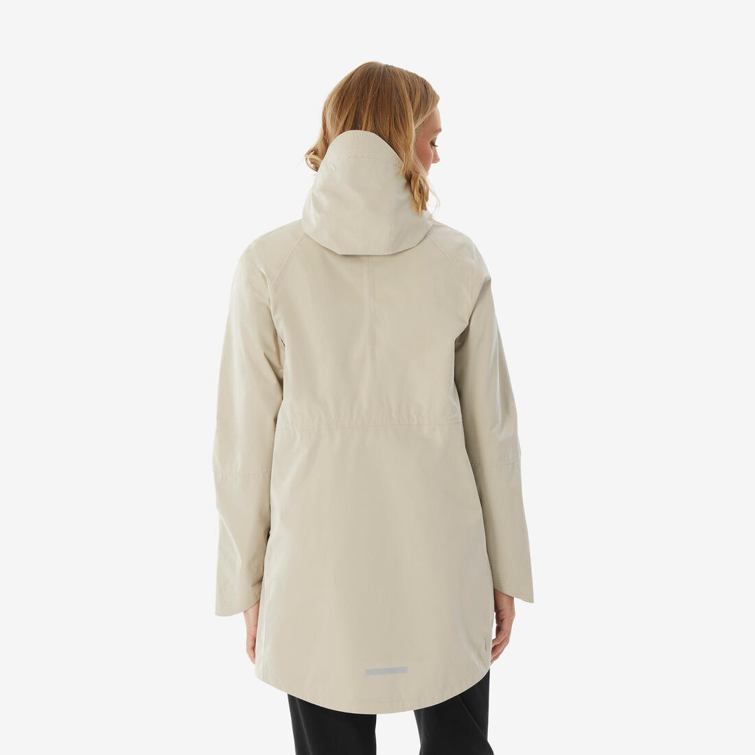 Veste longue imperméable femme, NH500