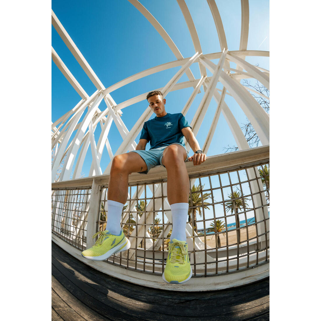 T-shirt running respirant Homme,  Kiprun Run 500
