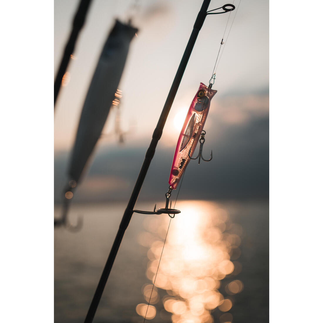 Leurre de surface Popper pêche en mer EXOFLY POP 12cm