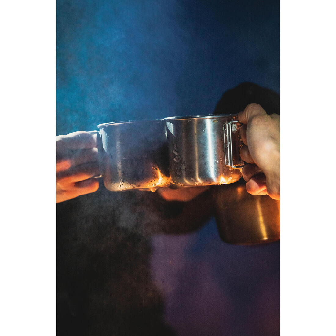 Tasse 500 acier inox 0,4L, pour la randonnée et le camping.