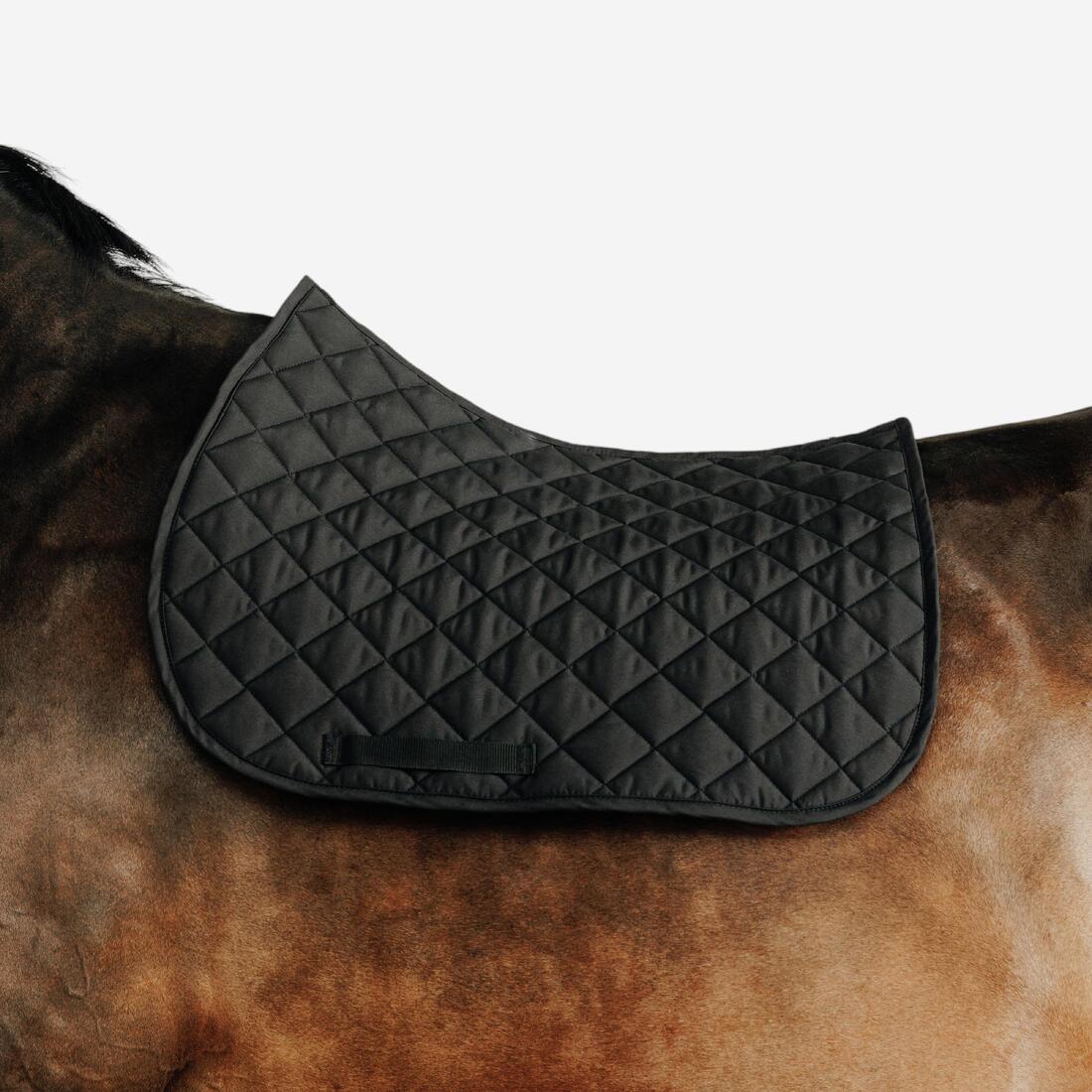 Tapis de selle équitation cheval - 100 marine