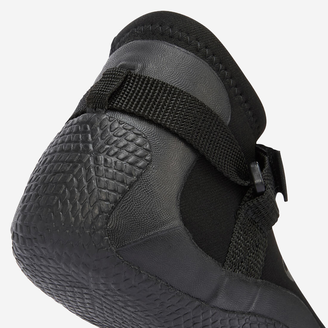 Chaussons bas de surf et windsurf caoutchouc naturel 3 mm - 100 noir
