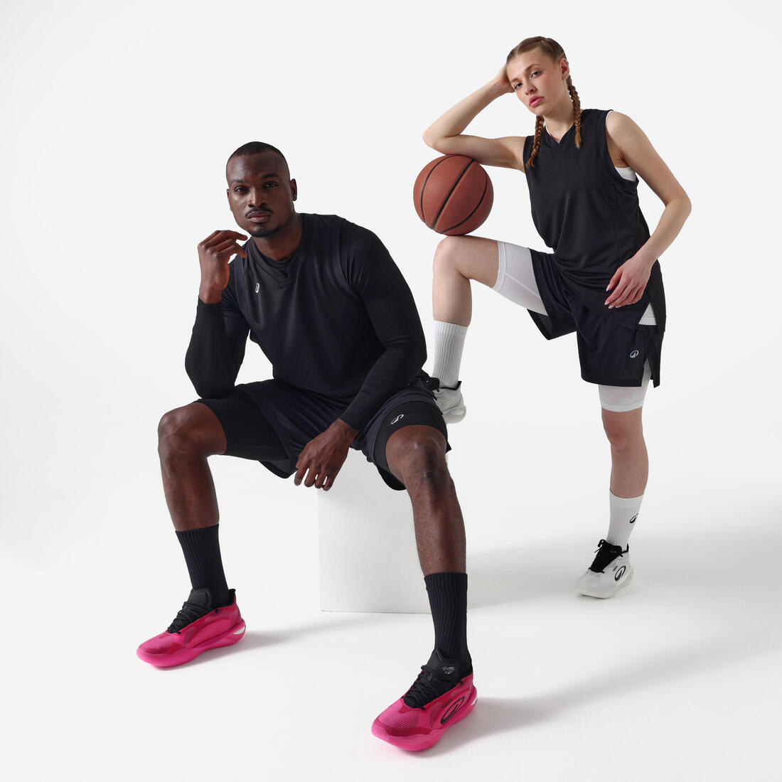 Sous-maillot de basket NBA seamless manches longues homme femme, 900