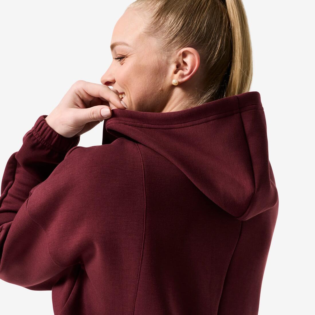 Veste à capuche de fitness manches longues femme