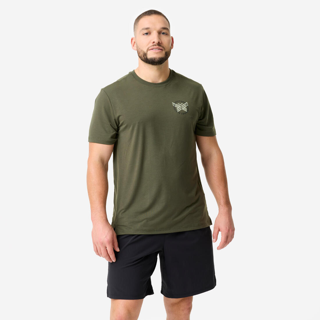 T-shirt de sport léger et extensible homme, noir et