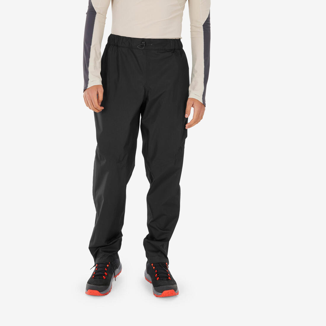 Surpantalon léger imperméable de randonnée - MH500 - Homme – noir