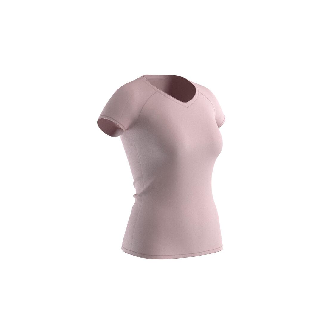 T-shirt Col V fitness Femme - 500