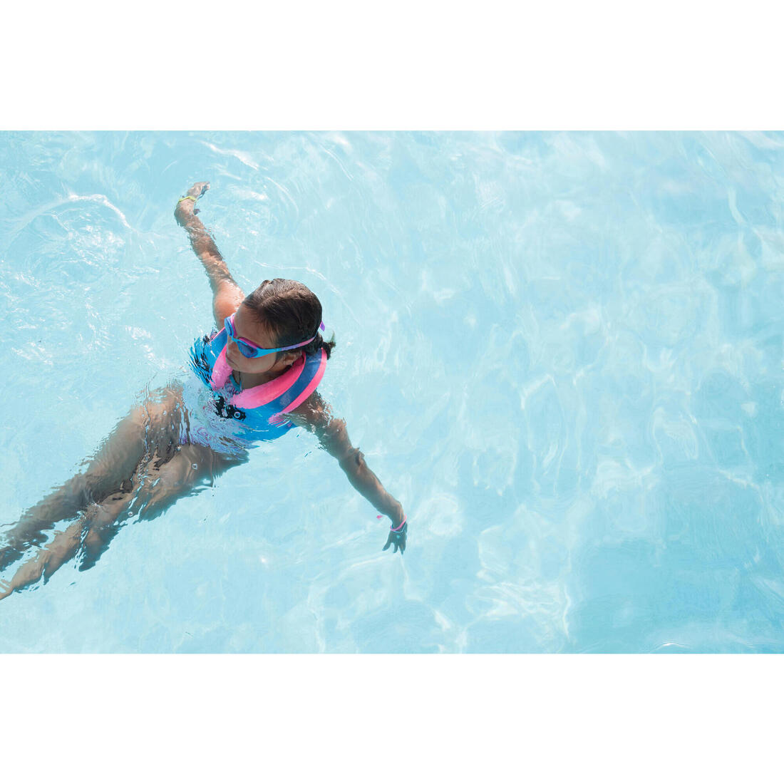 Gilet de natation SWIMVEST+ bleu-vert -25-35 kg