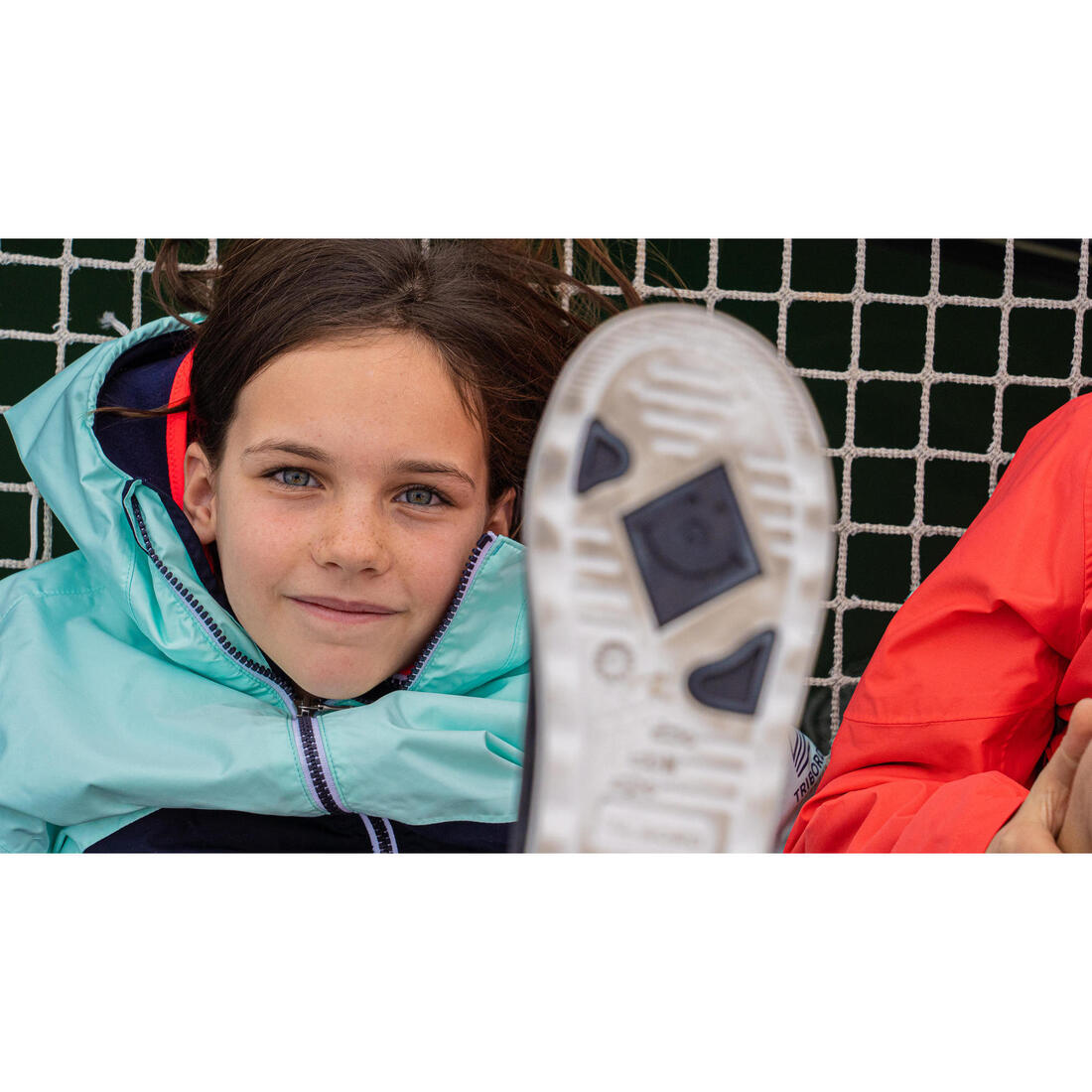 Veste imperméable et coupe vent de voile enfant, 100 navy