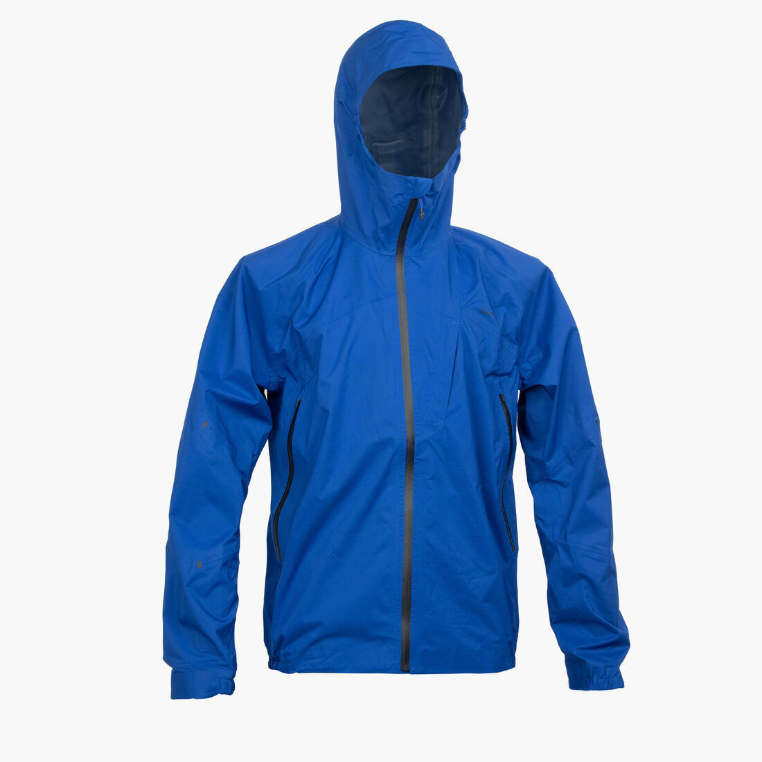 Veste imperméable ultra légère de randonnée rapide - FH 500 - homme  Jaune – bleu cobalt