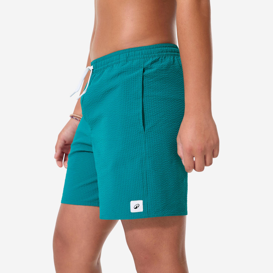 Short de bain surf enfant, 100 Seersucker