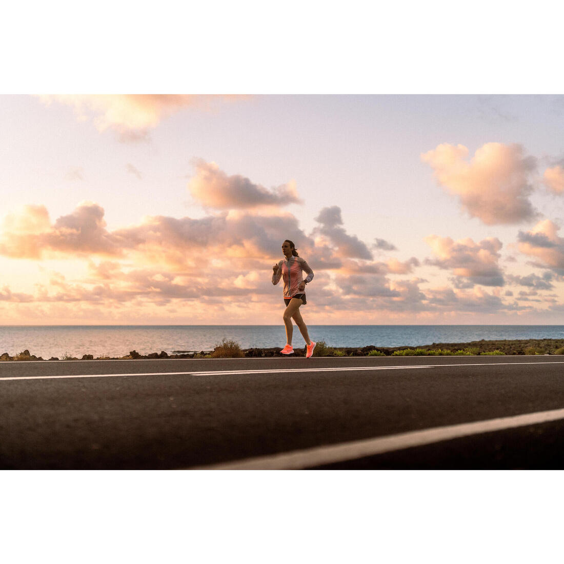 Veste running coupe vente Femme - KIPRUN WIND blanc