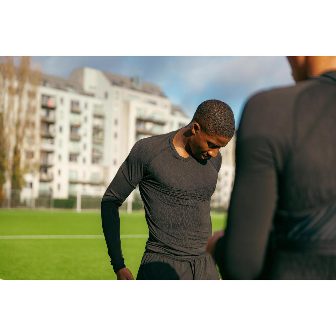 Sous-maillot de foot thermique seamless manches longues mixte, Keepdry