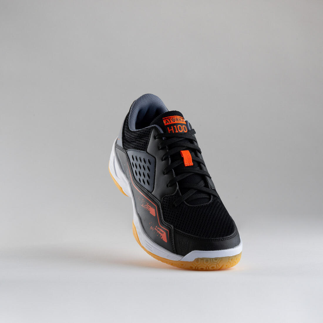 Chaussures de handball Homme - H100 gris noir orange