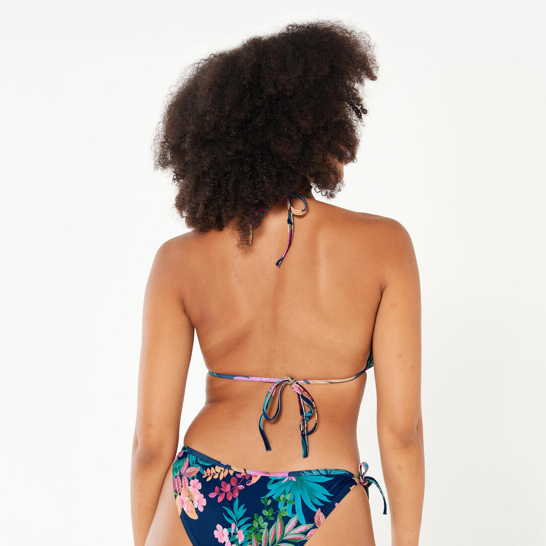Haut de maillot de bain femme triangle coulissant avec coques mae graphiti