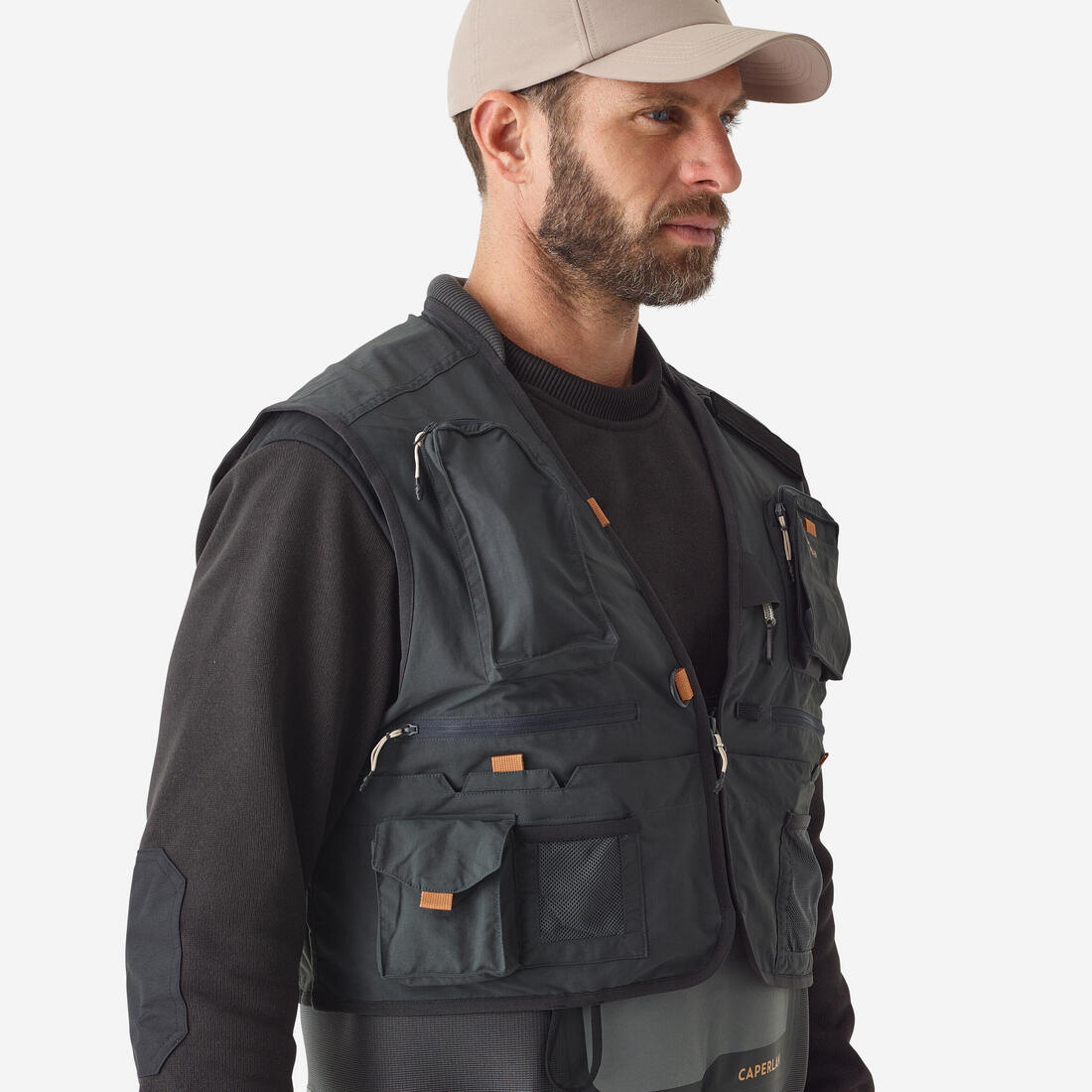 Gilet de pêche en wading - FV 500 WD gris
