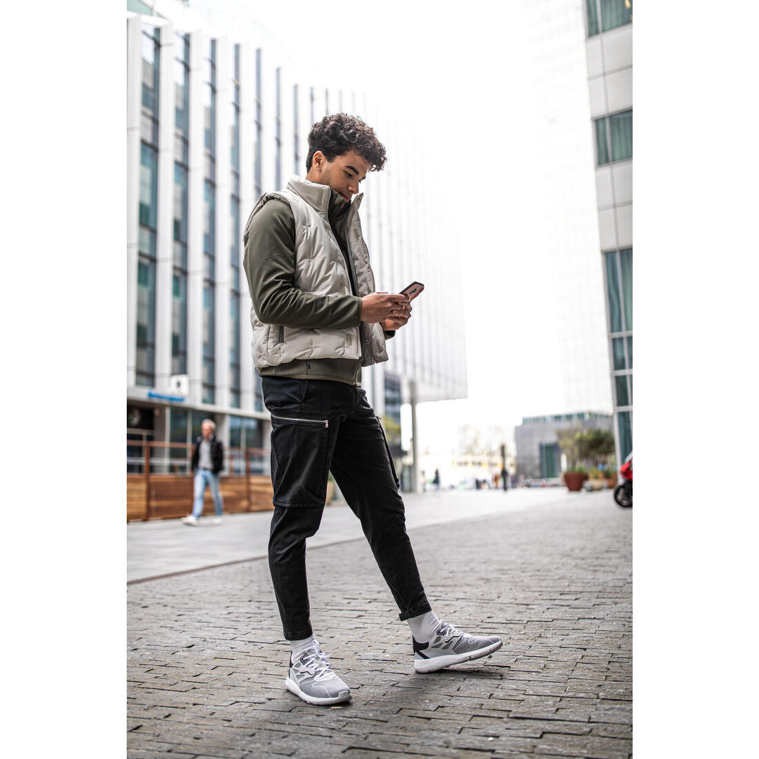 Chaussures marche urbaine homme Actiwalk 500 gris