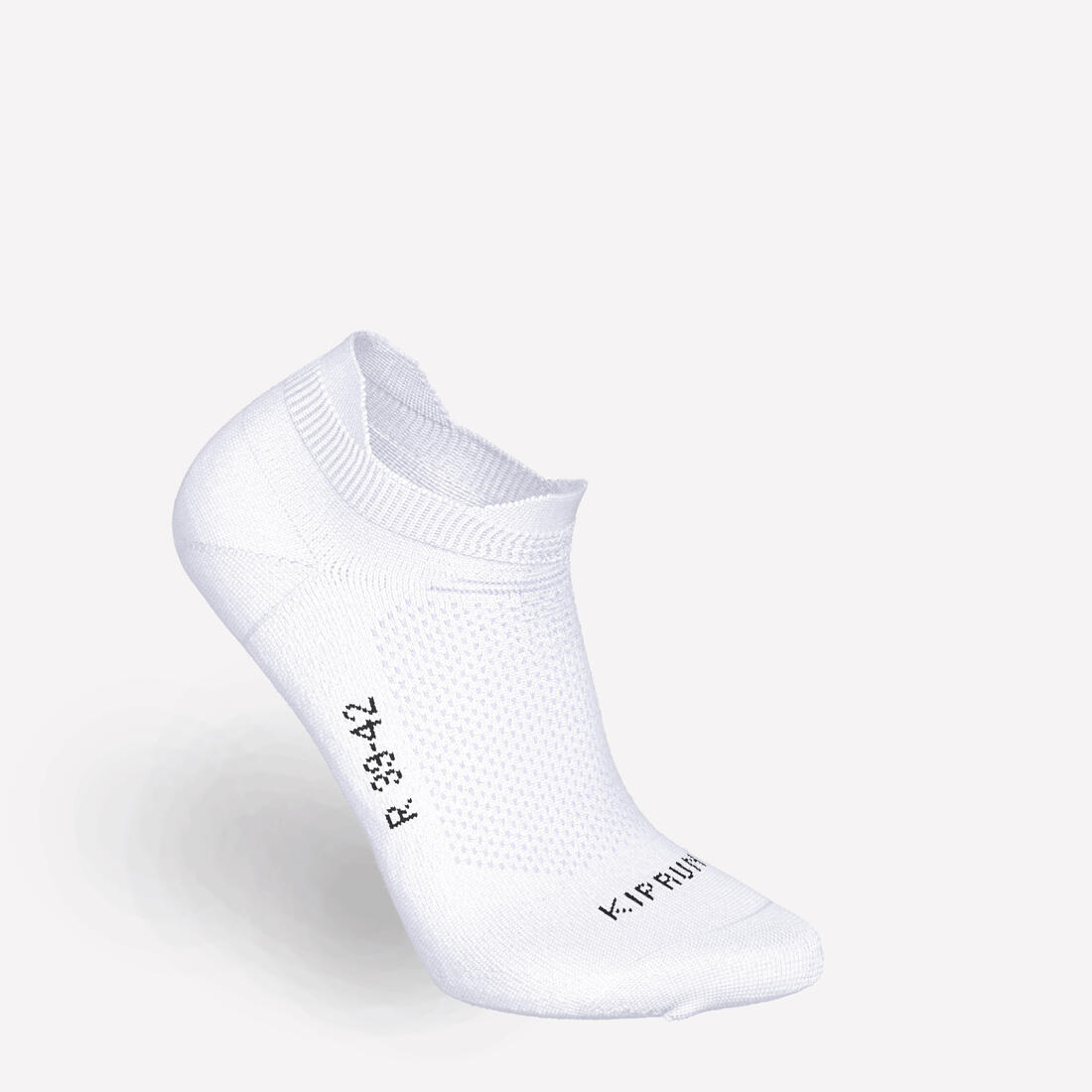 Lot de 2 paires de chaussettes de running RUN500 fines invisibles noires