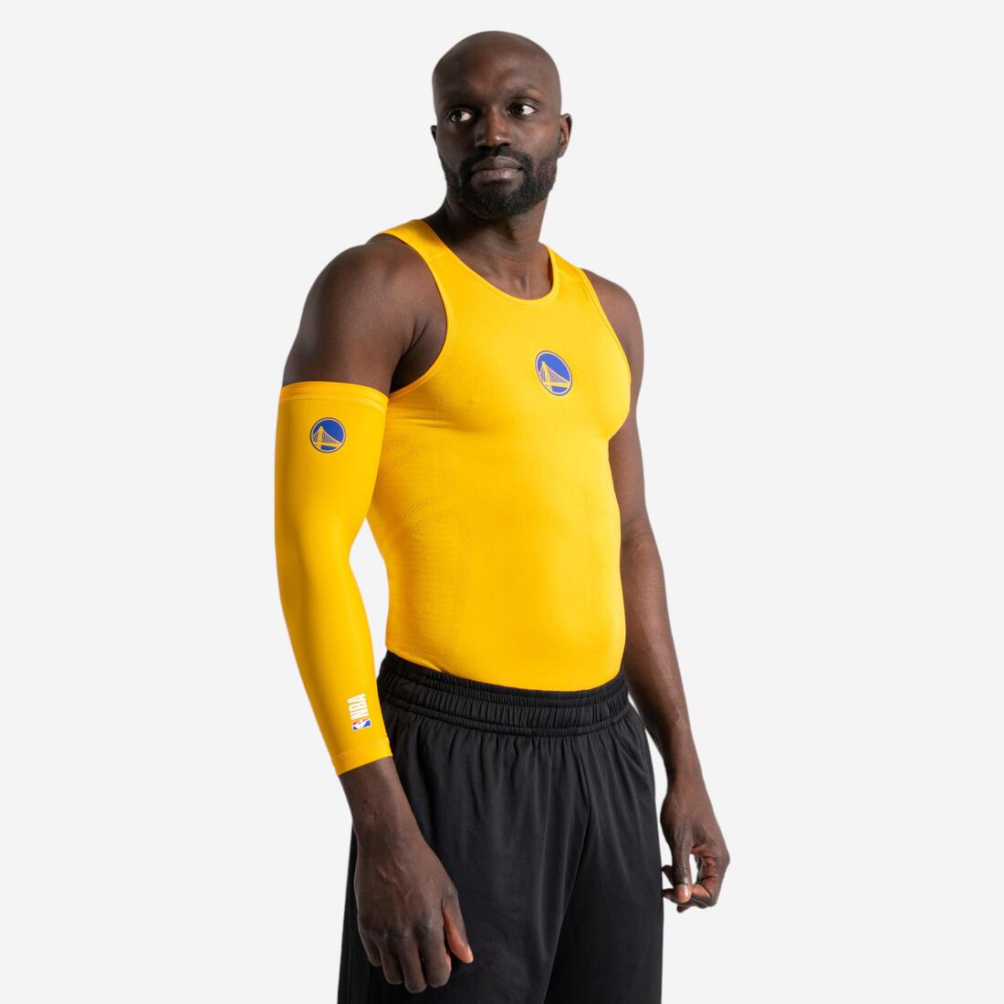 Manchon de basketball NBA Golden State Warriors Adulte - E500 – orange tournesol
