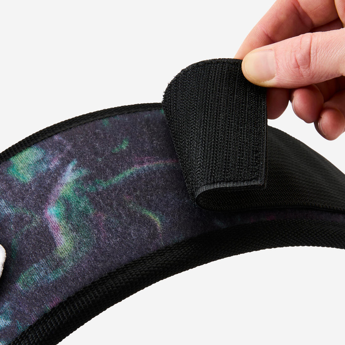 Ceinture d'haltérophilie avec boucle sécurisée, gris et