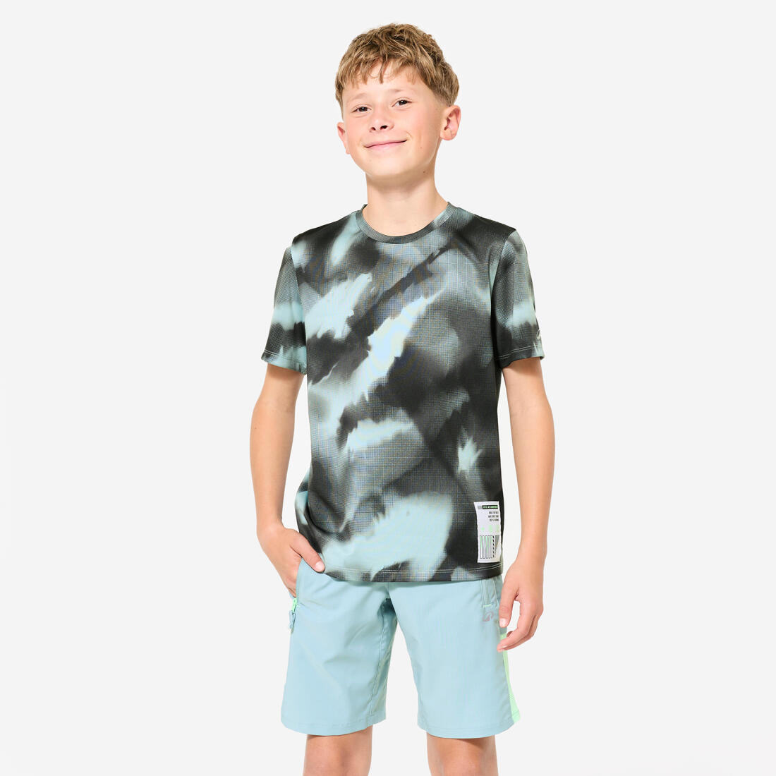 T-shirt multisport respirant enfant, imprimé