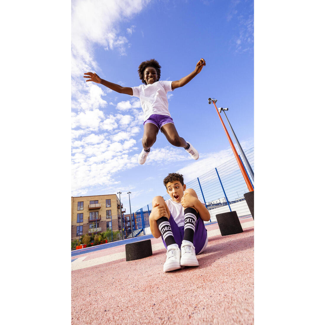 Short multisport coton enfant mixte
