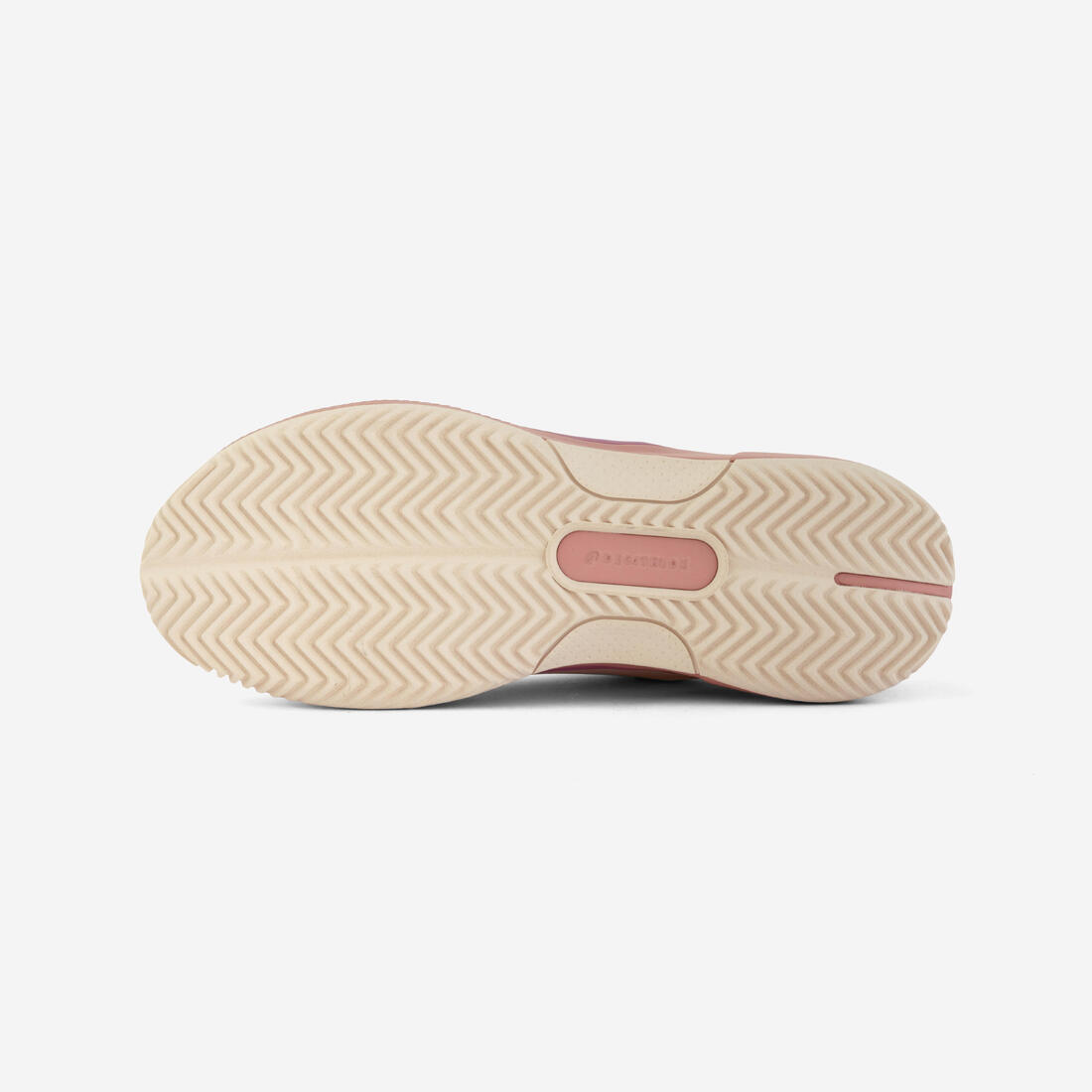 Chaussures de tennis terre battue adulte, Comfort beige rose