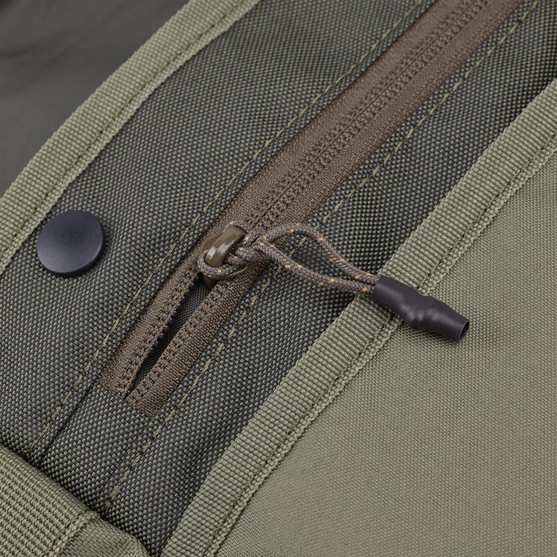Sac besace pêche de la truite 12L - Musette kaki