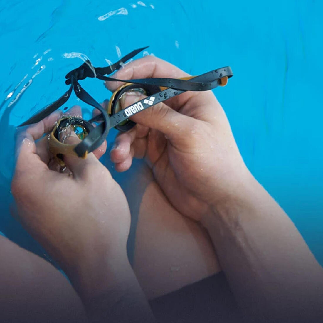 Lunettes de natation ARENA COBRA ULTRA SWIPE mirror or