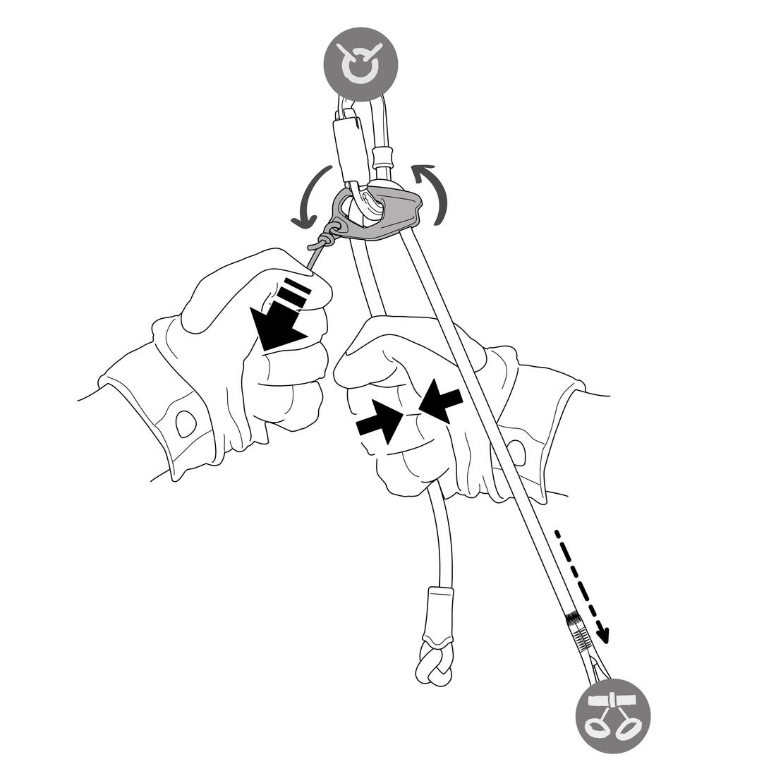 Longe escalade réglable - CONNECT ADJUST