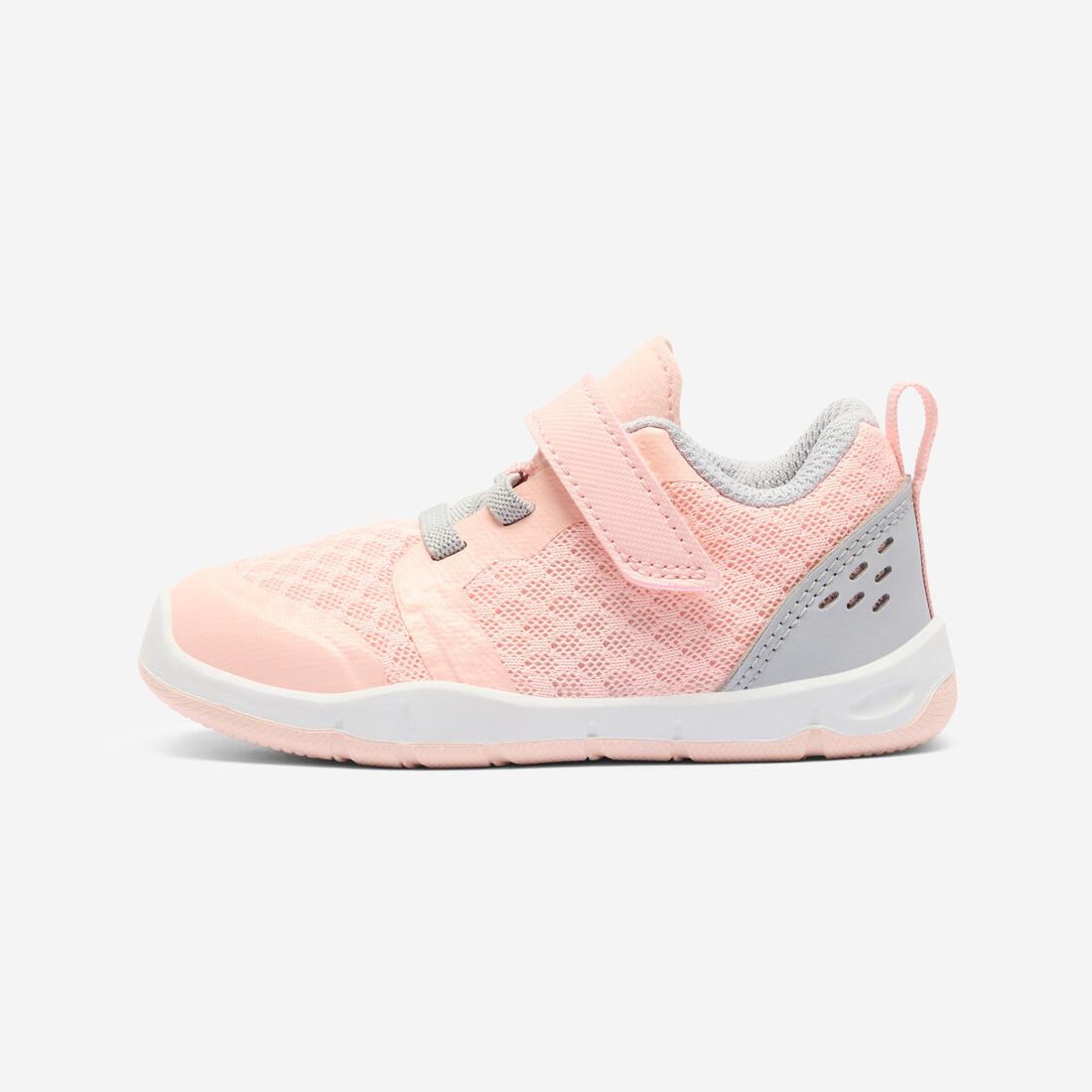 Chaussures de sport à scratch respirantes et confortables bébé, noir et