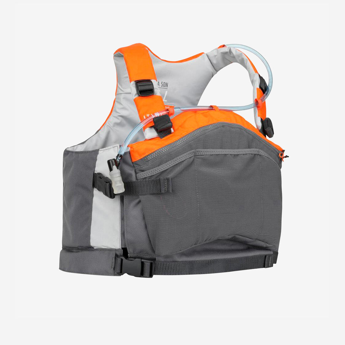 Gilet d'aide à la flottabilité 50N Canoë Kayak et Stand up paddle à poches – orange mandarine