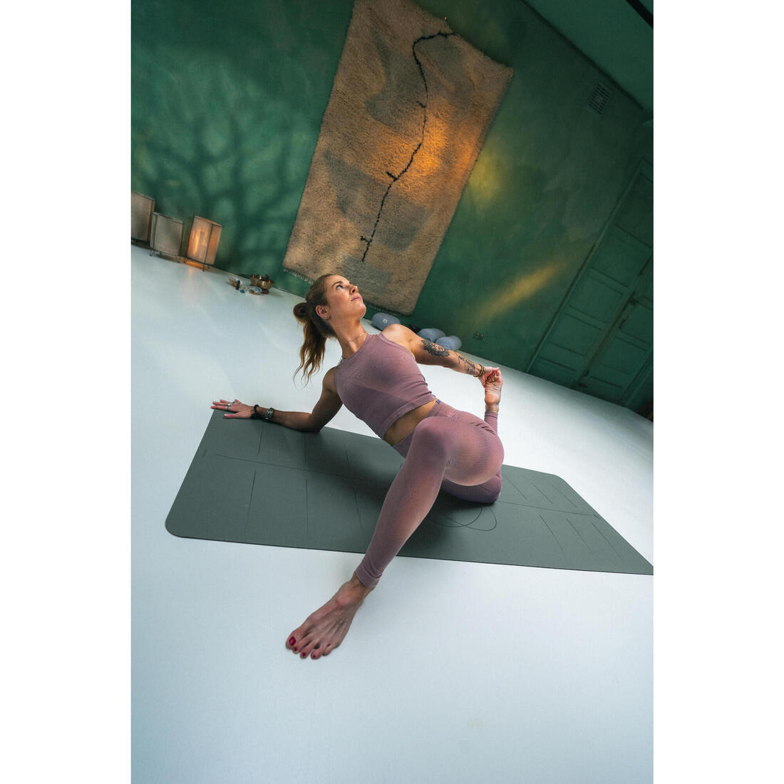 Legging de yoga et pilates sans couture et extensible femme