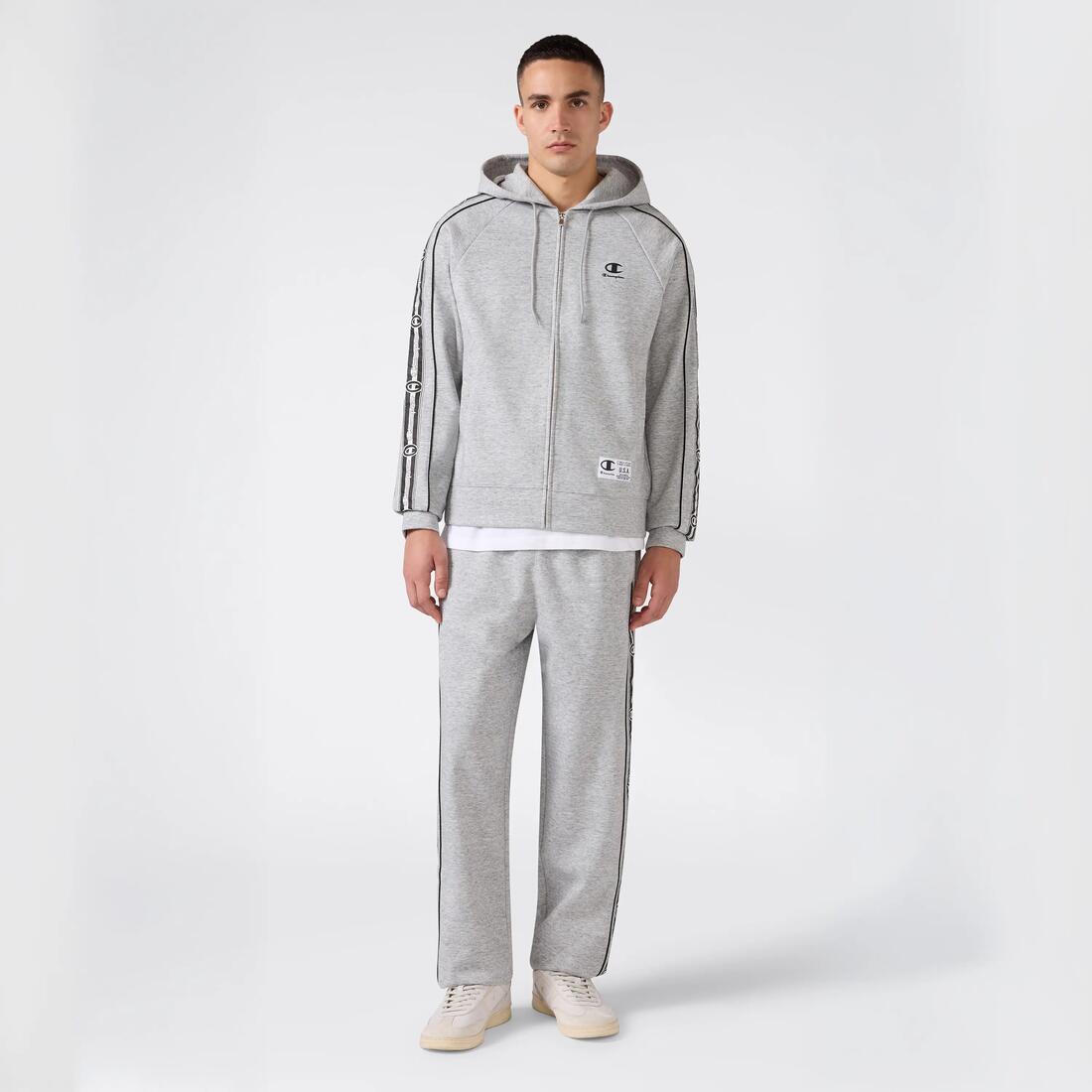 Sweat à capuche zippé homme, Champion, gris