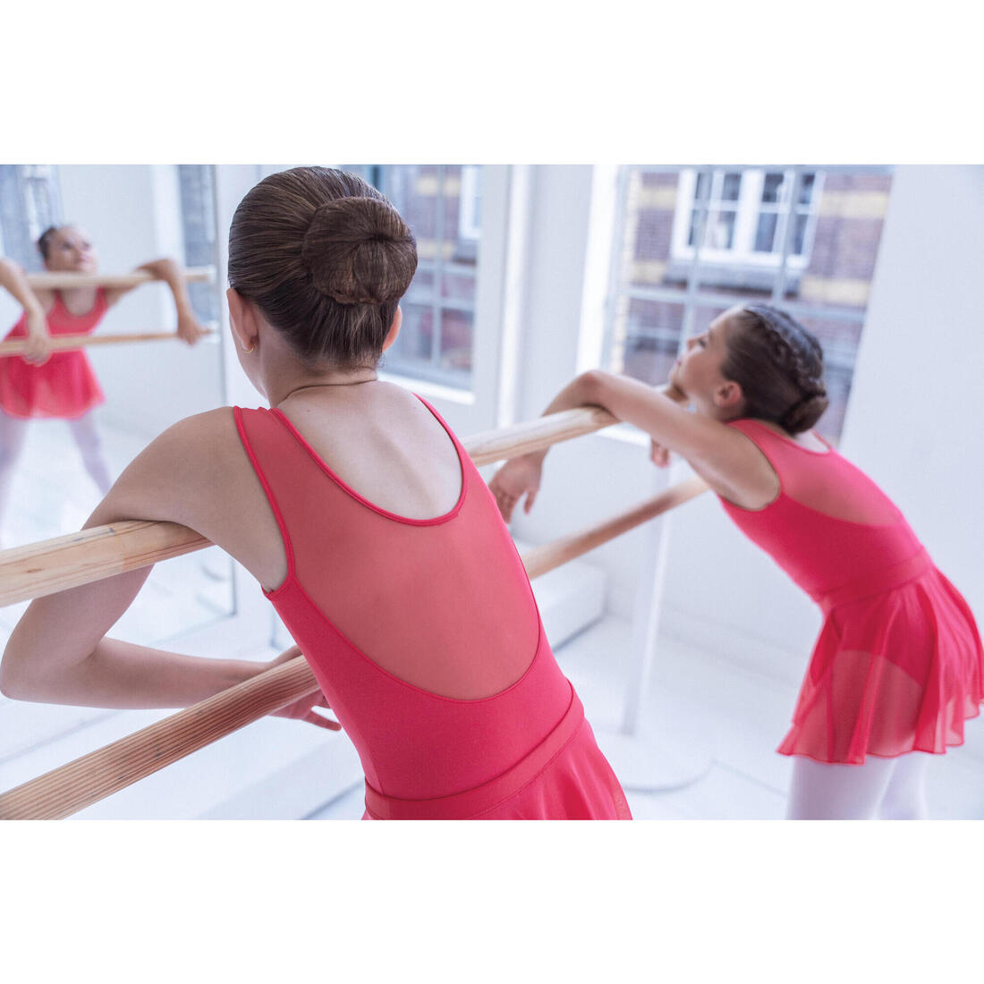 Jupette portefeuille danse classique en voile fille