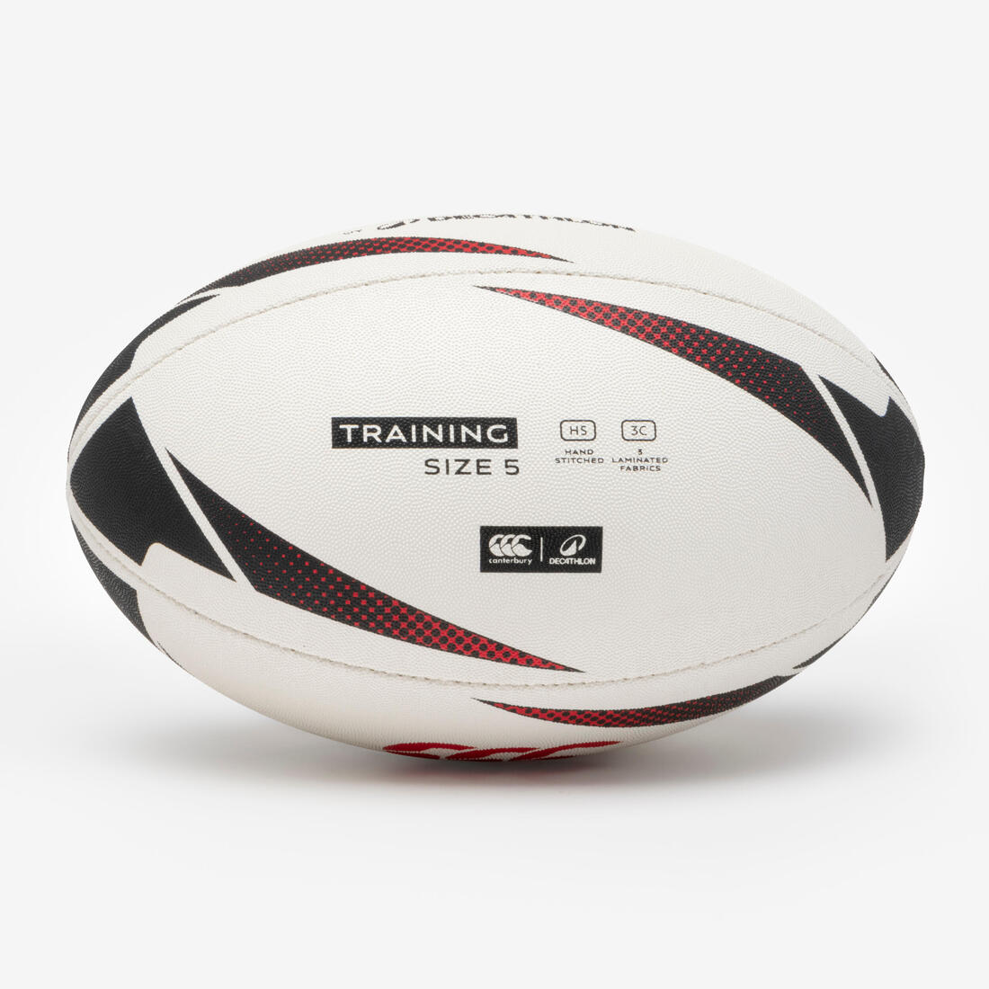 Ballon de rugby d'entrainement taille 5, Decathlon | Canterbury noir