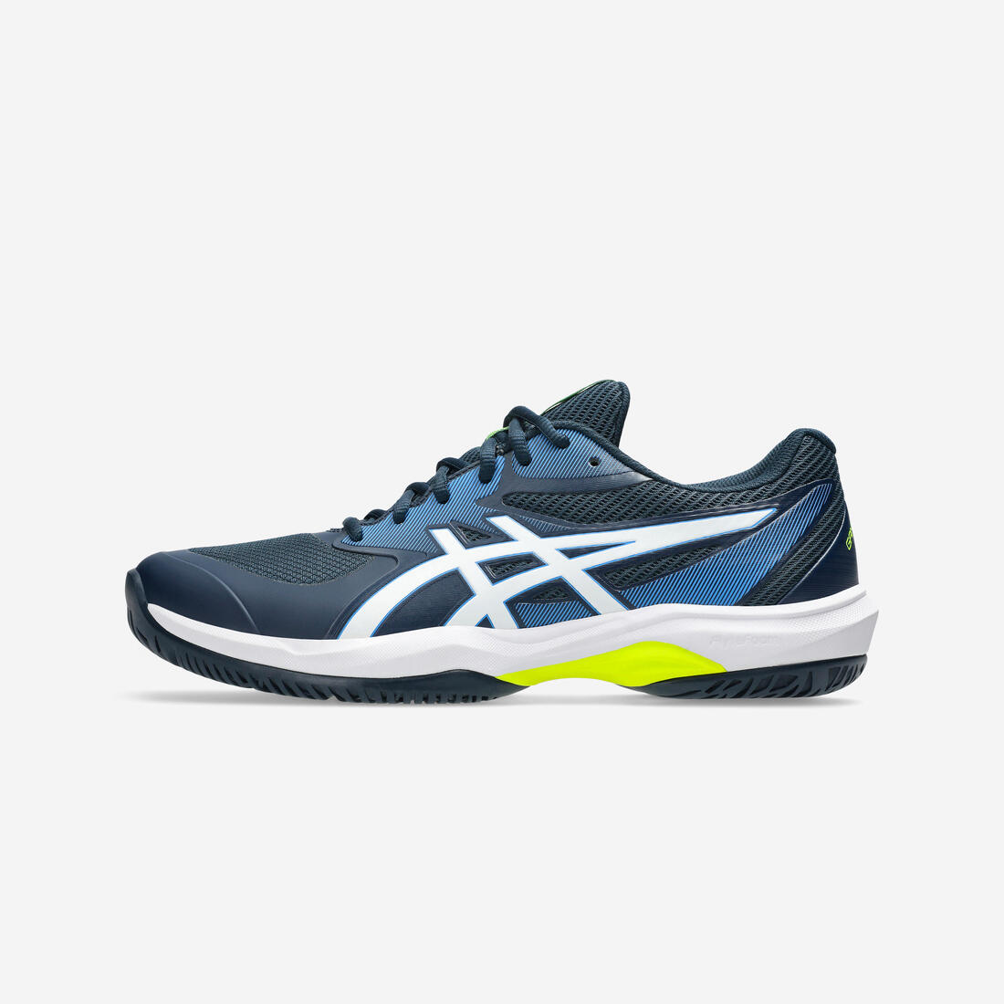 Chaussures de tennis homme Multicourt - Asics Game FF bleu blanc jaune