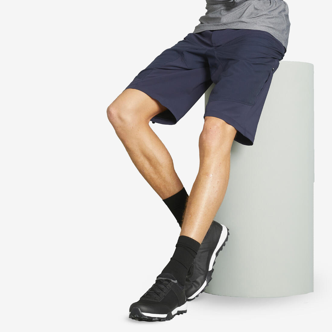Short 2 en 1 avec sous short VTT Homme, 500